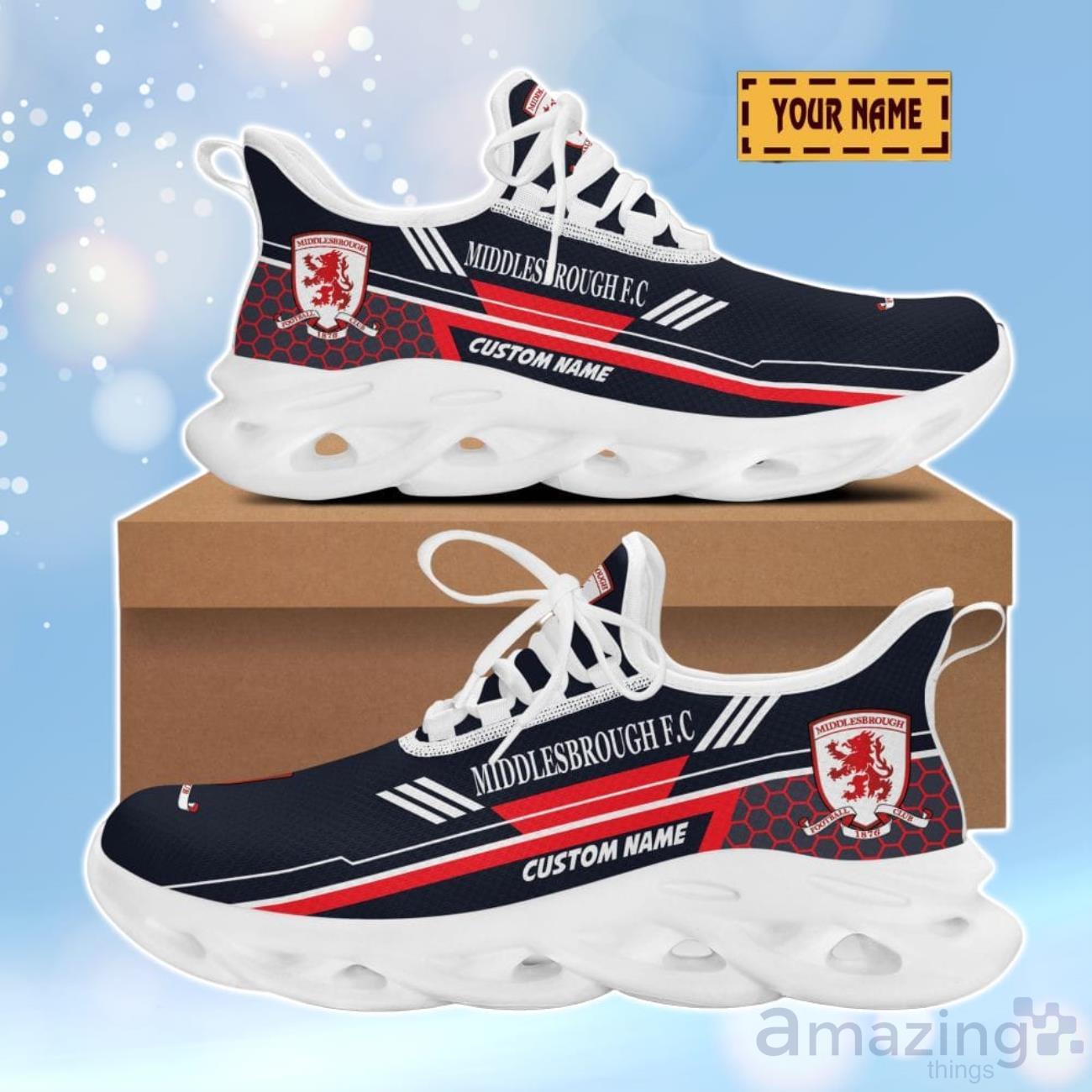 Middlesbrough F.C 3D Design Max Soul Shoes Custom Name For Real Fans image Middlesbrough F.C 3D Design Max Soul Shoes Custom Name For Real Fans Product Photo 2