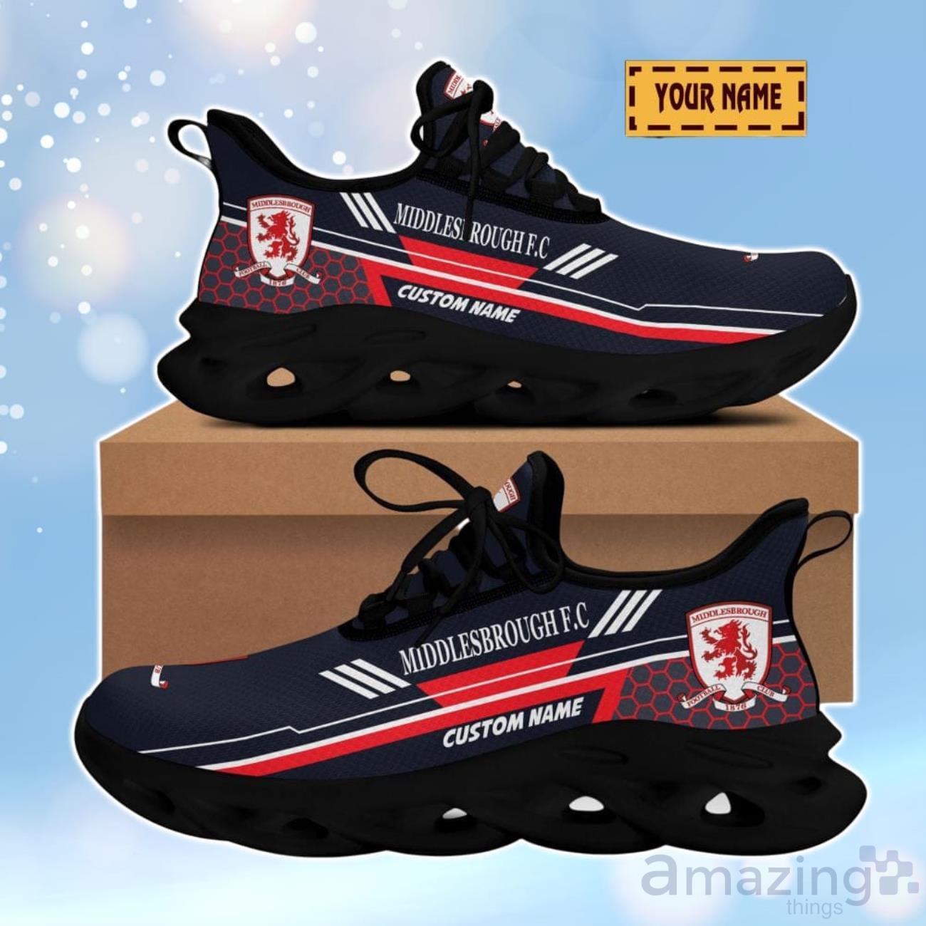 Middlesbrough F.C 3D Design Max Soul Shoes Custom Name For Real Fans image Middlesbrough F.C 3D Design Max Soul Shoes Custom Name For Real Fans Product Photo 1