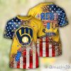 Milwaukee Brewers MLB Independence Day 3D T- Shirts