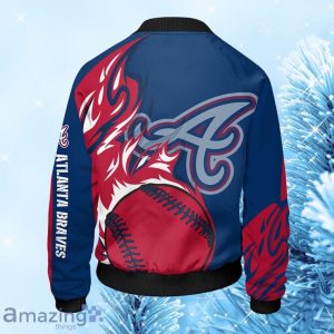 MLB Atlanta Braves Red Blue Unisex Bomber Jacket Gift For Fans Product Photo 2