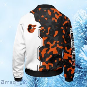 MLB Baltimore Orioles Camouflage Orange Bomber Jacket Gift For Fans Product Photo 2