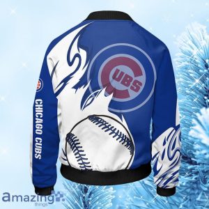 MLB Chicago Cubs Blue Bomber Jacket Gift For Fans Product Photo 2