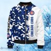 MLB Chicago Cubs Camouflage Blue Bomber Jacket Gift For Fans