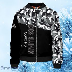 MLB Chicago White Sox Camouflage Black Bomber Jacket Gift For Fans Product Photo 1