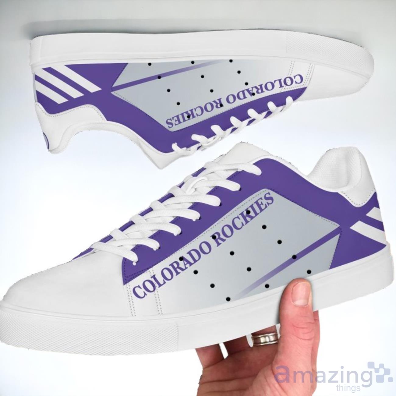 MLB Colorado Rockies Limited Edition Skate Shoes For All Fans image MLB Colorado Rockies Limited Edition Skate Shoes For All Fans Product Photo 1