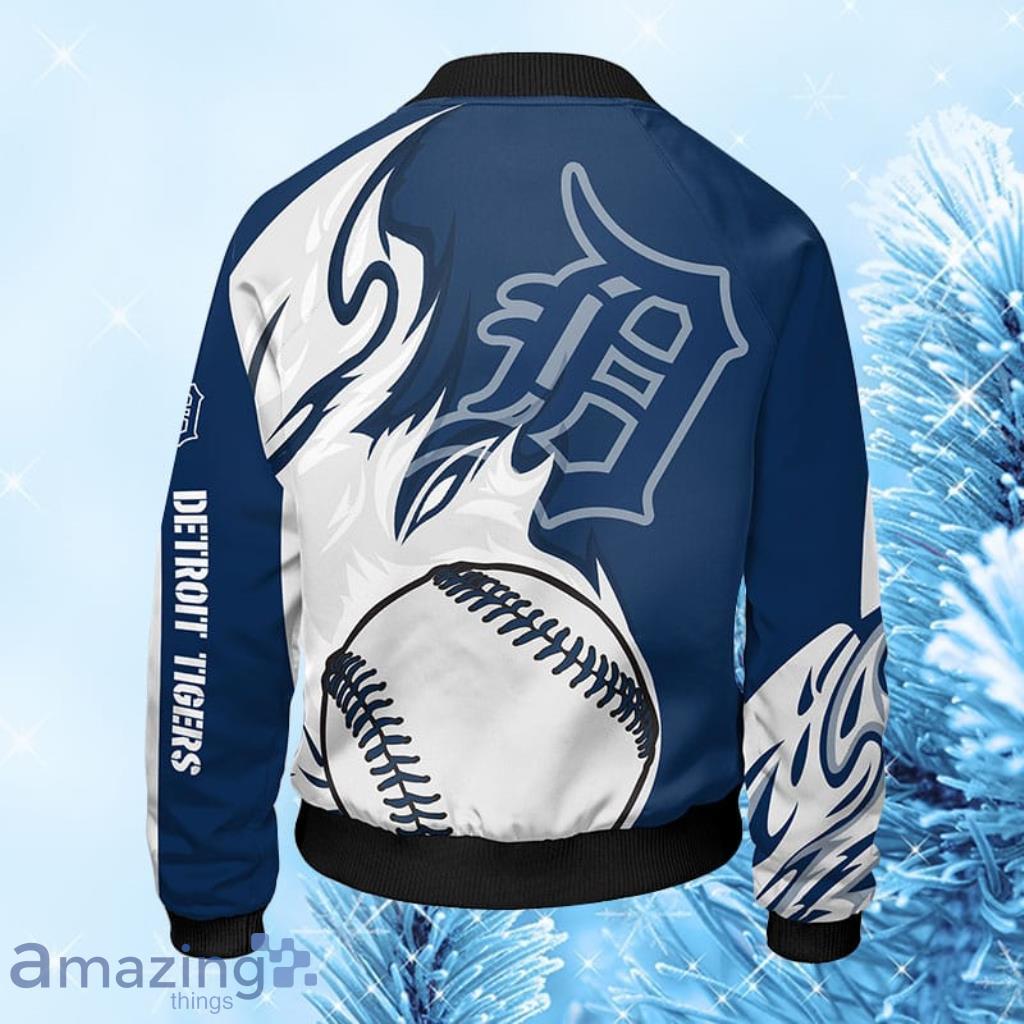MLB Detroit Tigers Blue Unisex Bomber Jacket Gift For Fans image MLB Detroit Tigers Blue Unisex Bomber Jacket Gift For Fans Product Photo 2