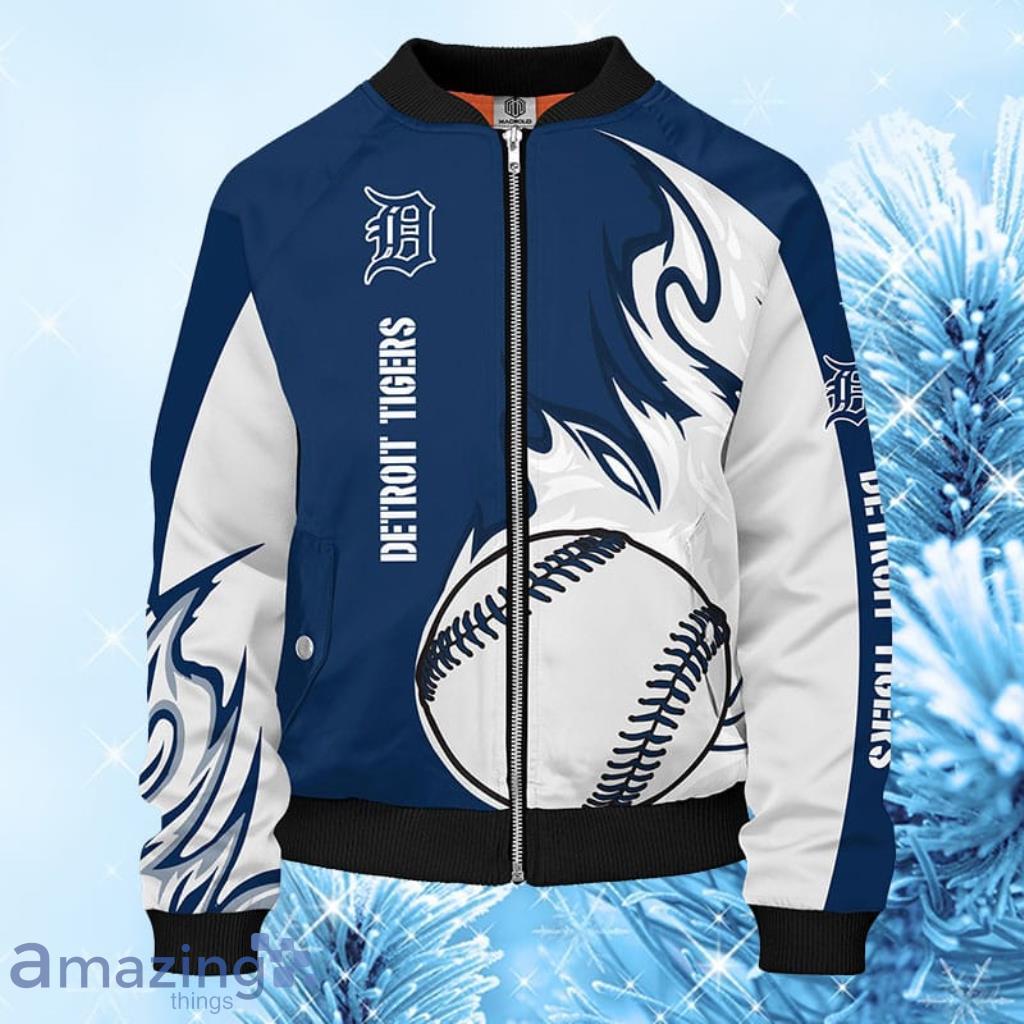 MLB Detroit Tigers Blue Unisex Bomber Jacket Gift For Fans image MLB Detroit Tigers Blue Unisex Bomber Jacket Gift For Fans Product Photo 1