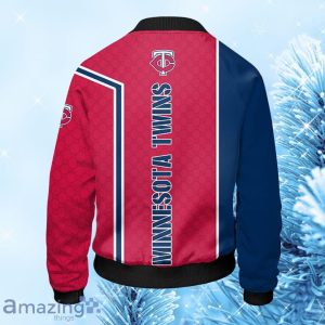 MLB Minnesota Twins Blue Red Bomber Jacket Gift For Fans Product Photo 2