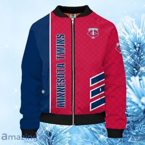 MLB Minnesota Twins Blue Red Bomber Jacket Gift For Fans Product Photo 1