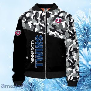 MLB Minnesota Twins Camouflage Black Bomber Jacket Gift For Fans Product Photo 1
