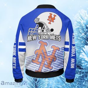 MLB New York Mets Blue Bomber Jacket Gift For Fans Product Photo 2