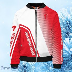 MLB Philadelphia Phillies Red Unisex Bomber Jacket Gift For Fans Product Photo 1