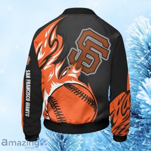 MLB San Francisco Giants Unisex Orange Bomber Jacket Gift For Fans Product Photo 2