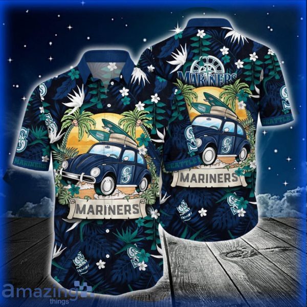 MLB Seattle Mariners Hawaiian Shirt Car And Summer Heatwave Shirt For Fans Product Photo 1