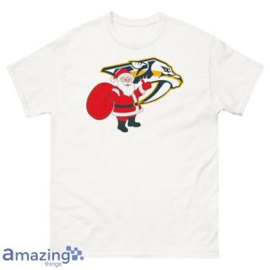 Nashville Predators Santa Claus Logo Christmas T Shirt Product Photo 2