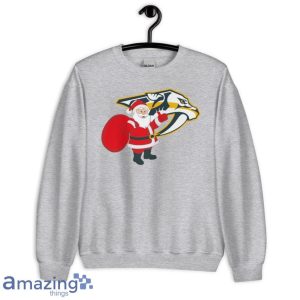 Nashville Predators Santa Claus Logo Christmas T Shirt Product Photo 4