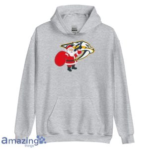 Nashville Predators Santa Claus Logo Christmas T Shirt Product Photo 6