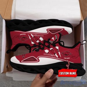 NCAA Arkansas Razorbacks Custom Name Max Soul Shoes Sneakers Special Gift For Fans Sports Product Photo 3