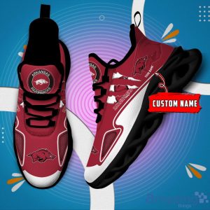 NCAA Arkansas Razorbacks Custom Name Max Soul Shoes Sneakers Special Gift For Fans Sports Product Photo 1