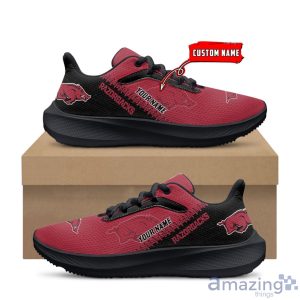 NCAA Custom Name Arkansas Razorbacks Air Mesh Running Shoes For Fans Sports Product Photo 1