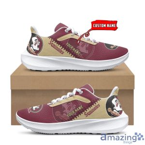 NCAA Custom Name Florida State Seminoles Air Mesh Running Shoes For Fans Sports Product Photo 2