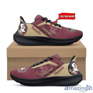 NCAA Custom Name Florida State Seminoles Air Mesh Running Shoes For Fans Sports Product Photo 1