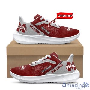 NCAA Custom Name Mississippi State Bulldogs Air Mesh Running Shoes For Fans Sports image NCAA Custom Name Mississippi State Bulldogs Air Mesh Running Shoes For Fans Sports Product Photo 2