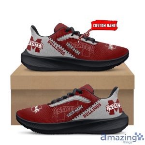 NCAA Custom Name Mississippi State Bulldogs Air Mesh Running Shoes For Fans Sports Product Photo 1