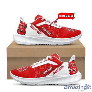 NCAA Custom Name NC State Wolfpack Air Mesh Running Shoes For Fans Sports Product Photo 2