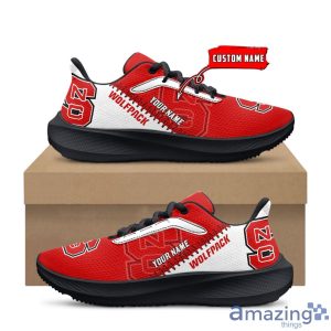 NCAA Custom Name NC State Wolfpack Air Mesh Running Shoes For Fans Sports Product Photo 1