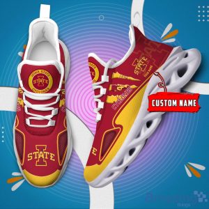 NCAA Iowa State Cyclones Custom Name Max Soul Shoes Sneakers Special Gift For Fans Sports Product Photo 2