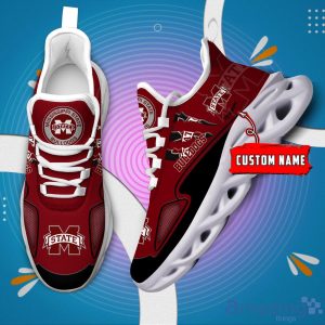 NCAA Mississippi State Bulldogs Custom Name Max Soul Shoes Sneakers Special Gift For Fans Sports Product Photo 2