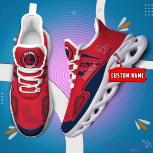 NCAA Ole Miss Rebels Custom Name Max Soul Shoes Sneakers Special Gift For Fans Sports Product Photo 2