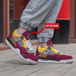 NCAA Personalized Name Arizona State Sun Devils Personalized Air Jordan 4 Shoes Trending Men Women Sneakers Sport Fans Gift Big Fans image NCAA Personalized Name Arizona State Sun Devils Personalized Air Jordan 4 Shoes Trending Men Women Sneakers Sport Fans Gift Big Fans Product Photo 2