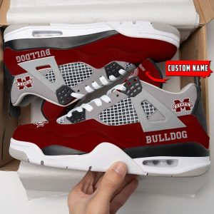 NCAA Personalized Name Mississippi State Bulldogs Personalized Air Jordan 4 Shoes Trending Men Women Sneakers Sport Fans Gift Big Fans Product Photo 1