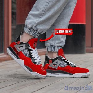 NCAA Personalized Name NC State Wolfpack Personalized Air Jordan 4 Shoes Trending Men Women Sneakers Sport Fans Gift Big Fans Product Photo 2