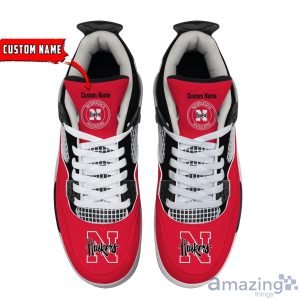 NCAA Personalized Name Nebraska Cornhuskers Personalized Air Jordan 4 Shoes Trending Men Women Sneakers Sport Fans Gift Big Fans Product Photo 3