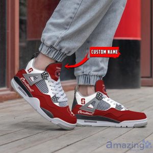NCAA Personalized Name Stanford Cardinal Personalized Air Jordan 4 Shoes Trending Men Women Sneakers Sport Fans Gift Big Fans Product Photo 2