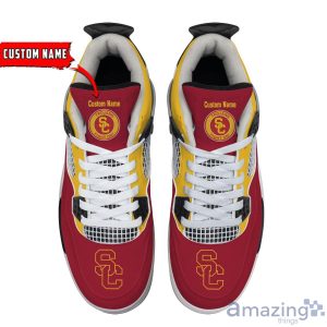 NCAA Personalized Name USC Trojans Personalized Air Jordan 4 Shoes Trending Men Women Sneakers Sport Fans Gift Big Fans Product Photo 3