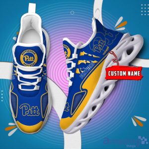 NCAA Pittsburgh Panthers Custom Name Max Soul Shoes Sneakers Special Gift For Fans Sports Product Photo 2