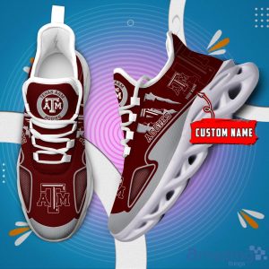NCAA Texas A_M Aggies Custom Name Max Soul Shoes Sneakers Special Gift For Fans Sports Product Photo 2