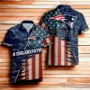 New England Patriots American Flag Hawaiian Shirt 3D For Men Women