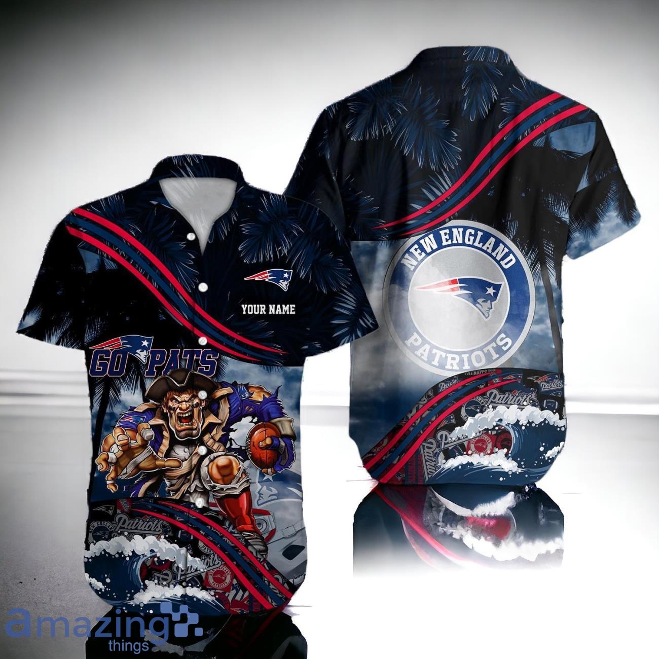 New England Patriots NFL Hawaiian Shirt Custom Name Best Gift Ideas Product Photo 1