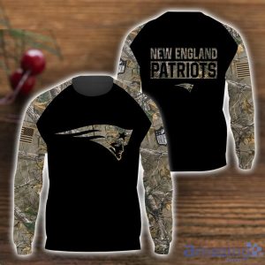 New England Patriots T Shirt Hoodie Sweatshirt Camo Hunting Perfect Gift For Father's Day 3D All Over Printed Shirt Product Photo 2