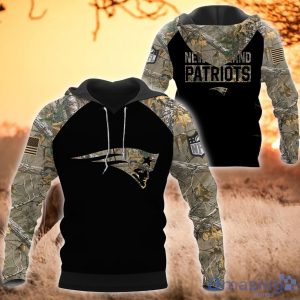 New England Patriots T Shirt Hoodie Sweatshirt Camo Hunting Perfect Gift For Father's Day 3D All Over Printed Shirt Product Photo 1