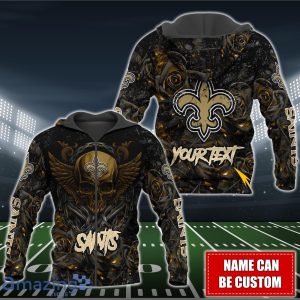 New Orleans Saints NFL 3D Shirt Hoodie Custom Name For Fans Product Photo 4