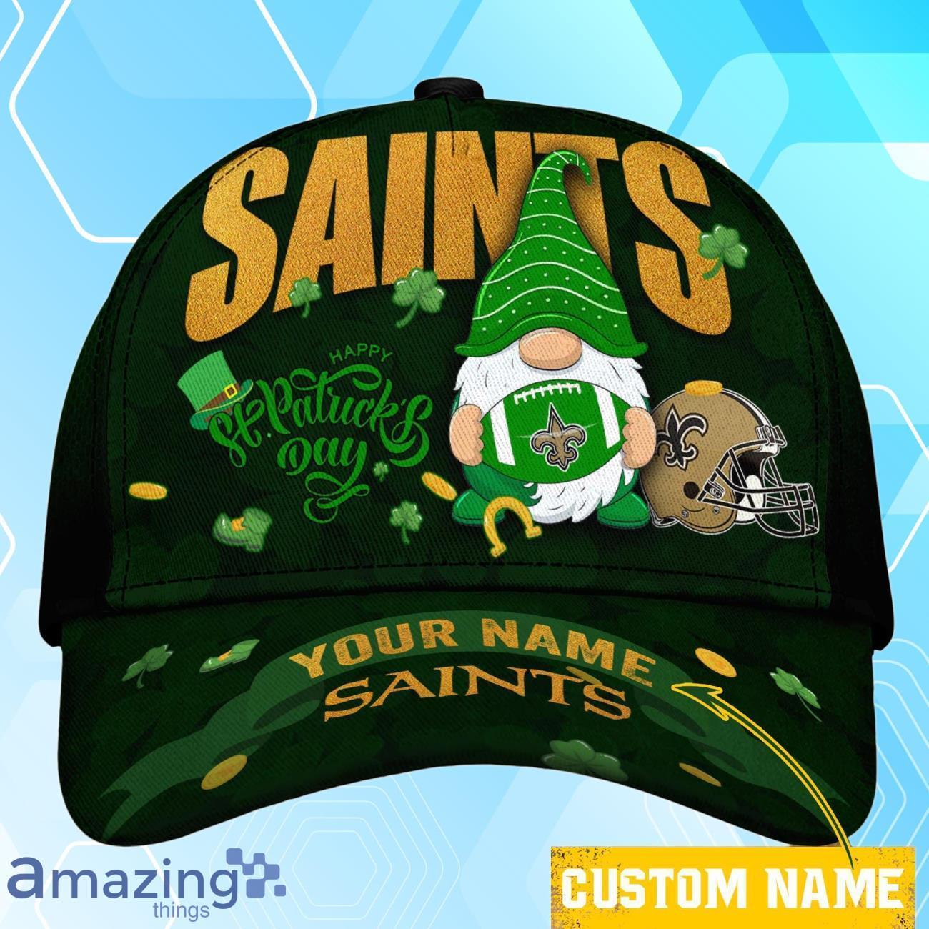 New Orleans Saints NFL Cap Gnomes Patrick's Day Custom Name image New Orleans Saints NFL Cap Gnomes Patrick's Day Custom Name