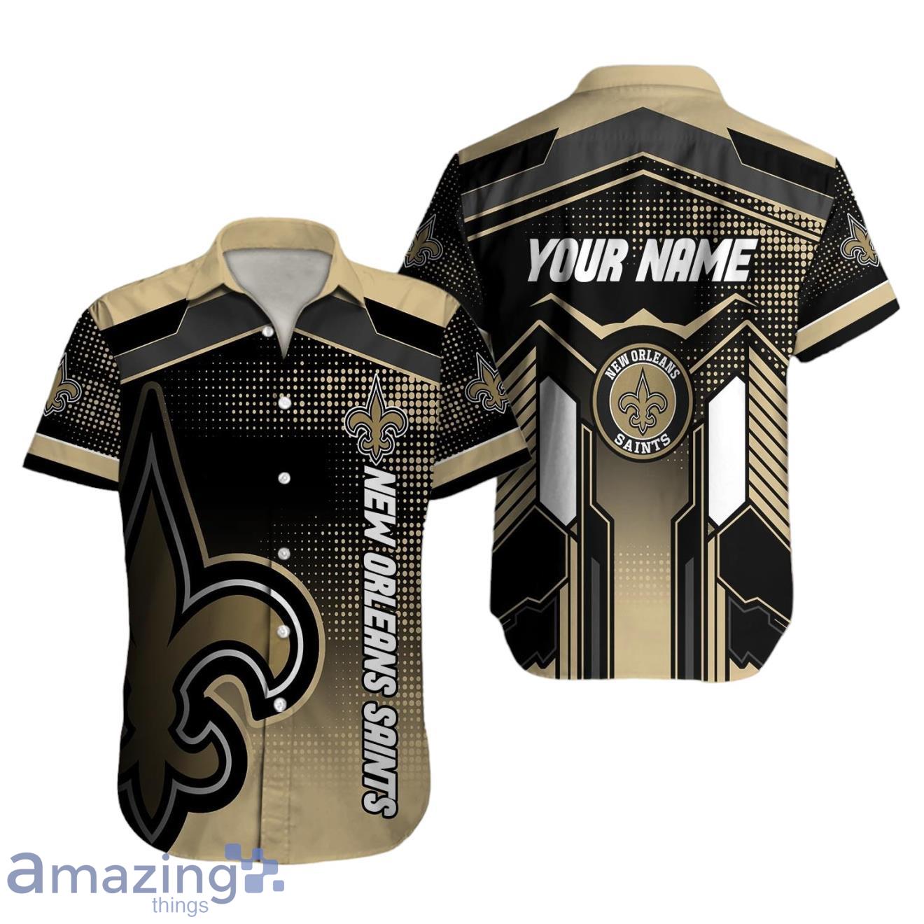 New Orleans Saints NFL Hawaiian Shirt Best Gift Ideas For Fans Custom Name image New Orleans Saints NFL Hawaiian Shirt Best Gift Ideas For Fans Custom Name Product Photo 1