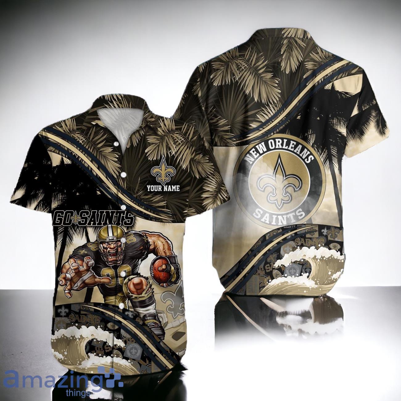 New Orleans Saints NFL Hawaiian Shirt Custom Name Best Gift Ideas Product Photo 1