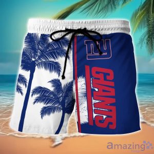 New York Giants Hawaiian Shirt And Shorts Set Custom Name Summer Vacation Shirt NFL Fans Product Photo 2